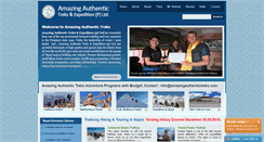 Desktop Screenshot of amazingauthentictreks.com