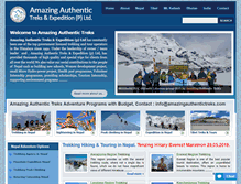 Tablet Screenshot of amazingauthentictreks.com